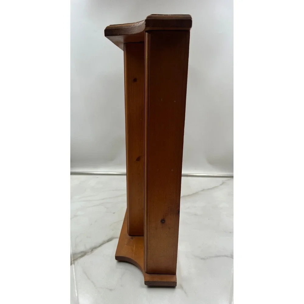 Vintage Wooden Wall Hanging Display Shelf Shadow Box Multi Compartment Brown